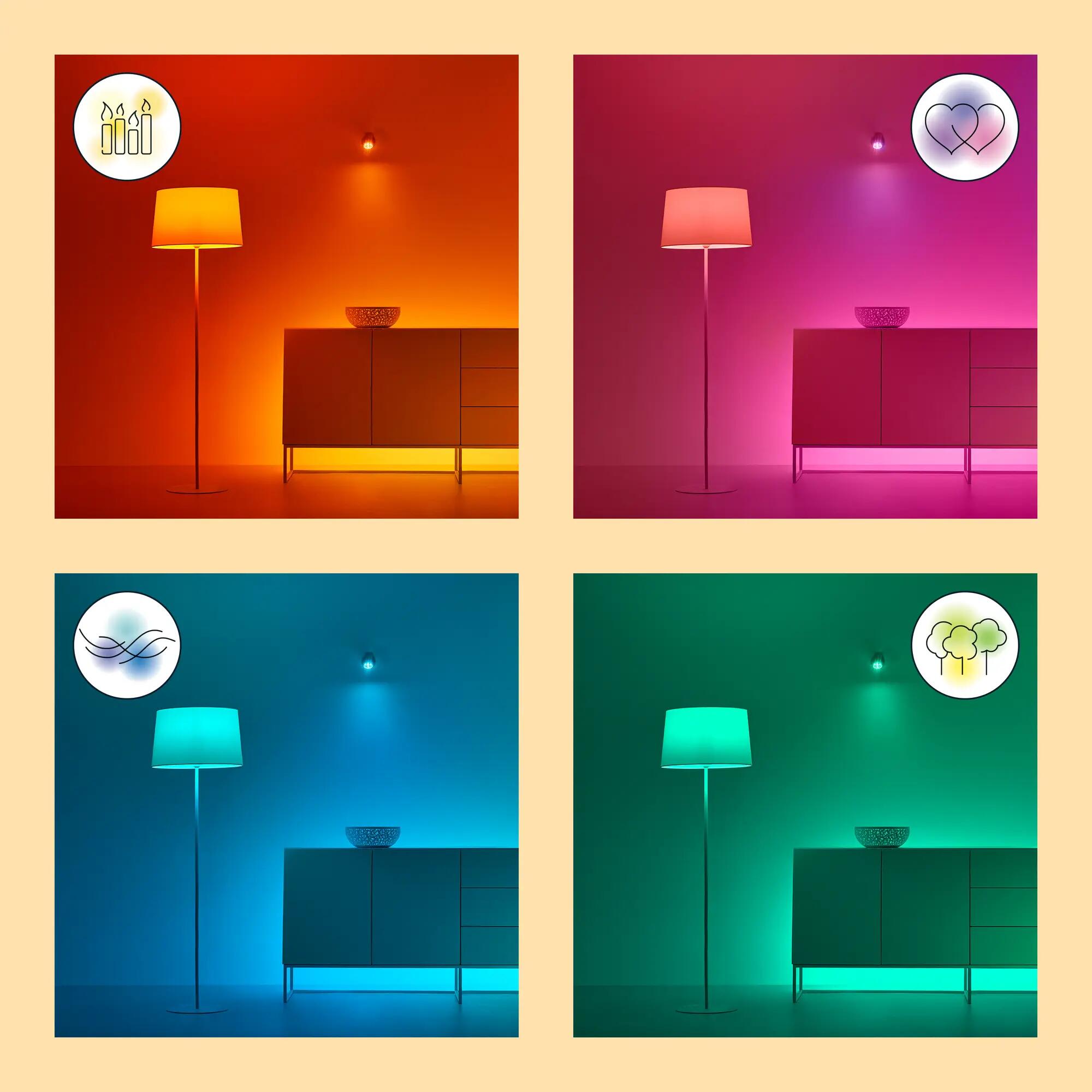 Reflektor Up&Down czarny RGB 2 x GU10 Wiz Smart lighting - 3