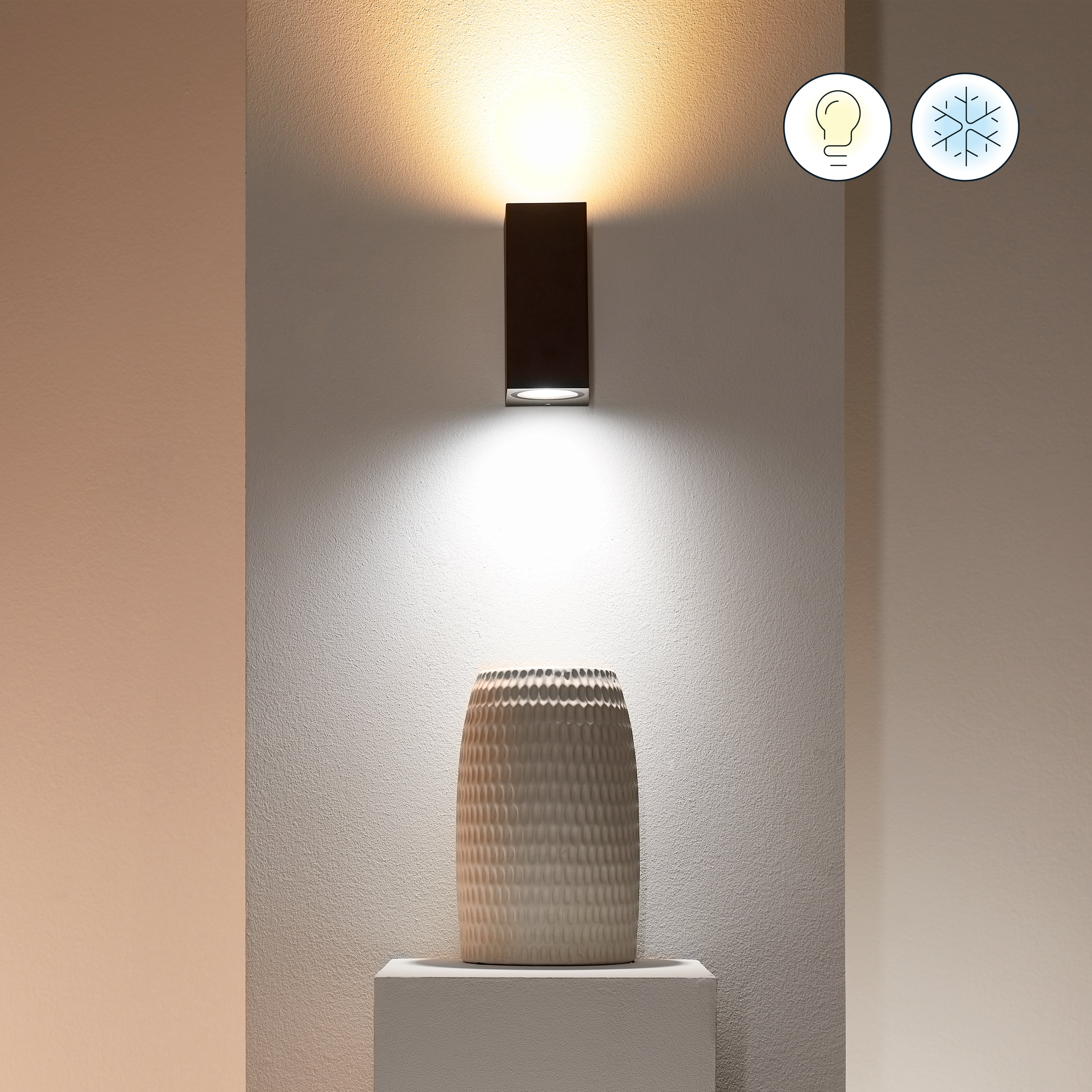 Reflektor Up&Down czarny RGB 2 x GU10 Wiz Smart lighting - 2