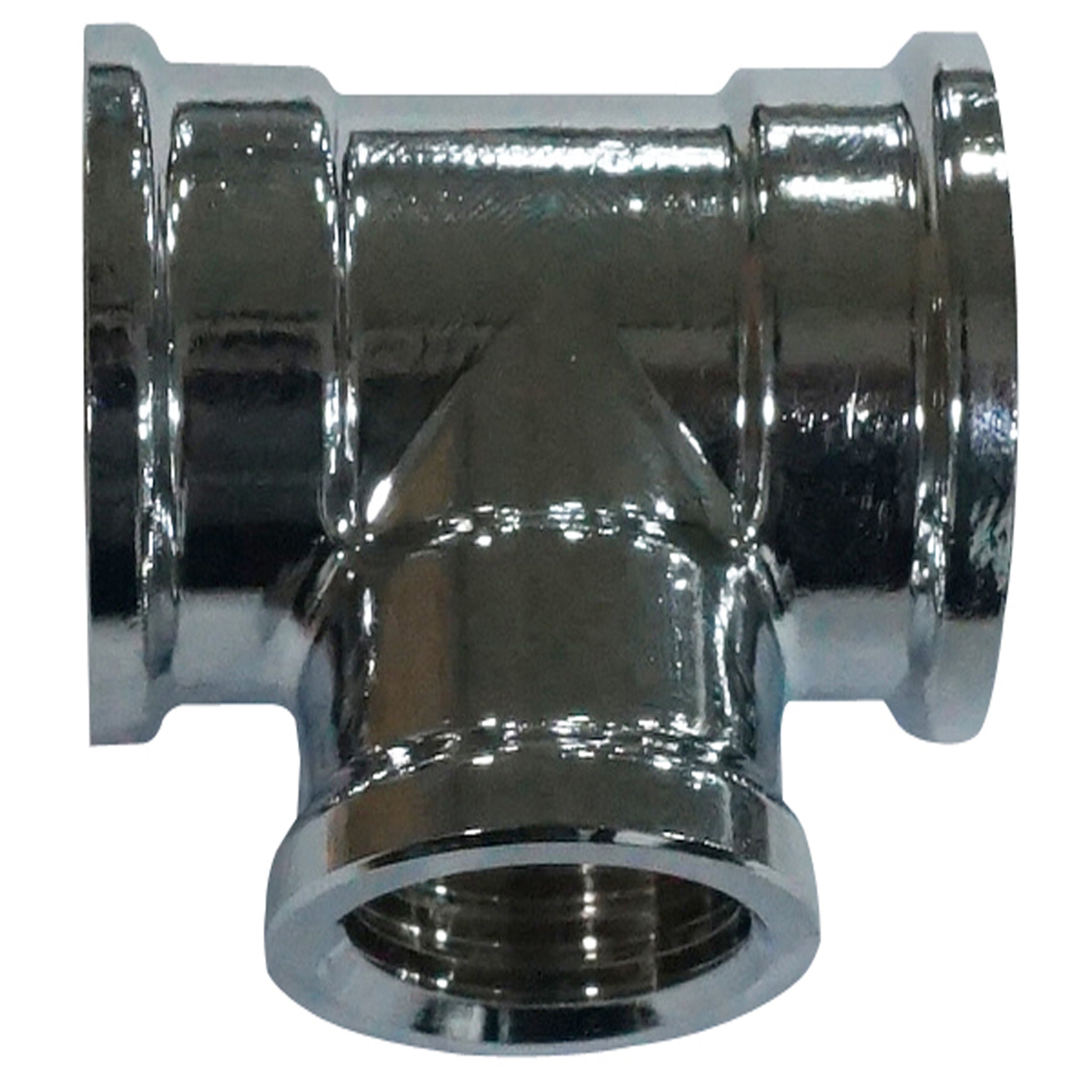 Raccordo Tee ridotto a vite femmina in ottone 1 x 1/2 x 1 - all'unità