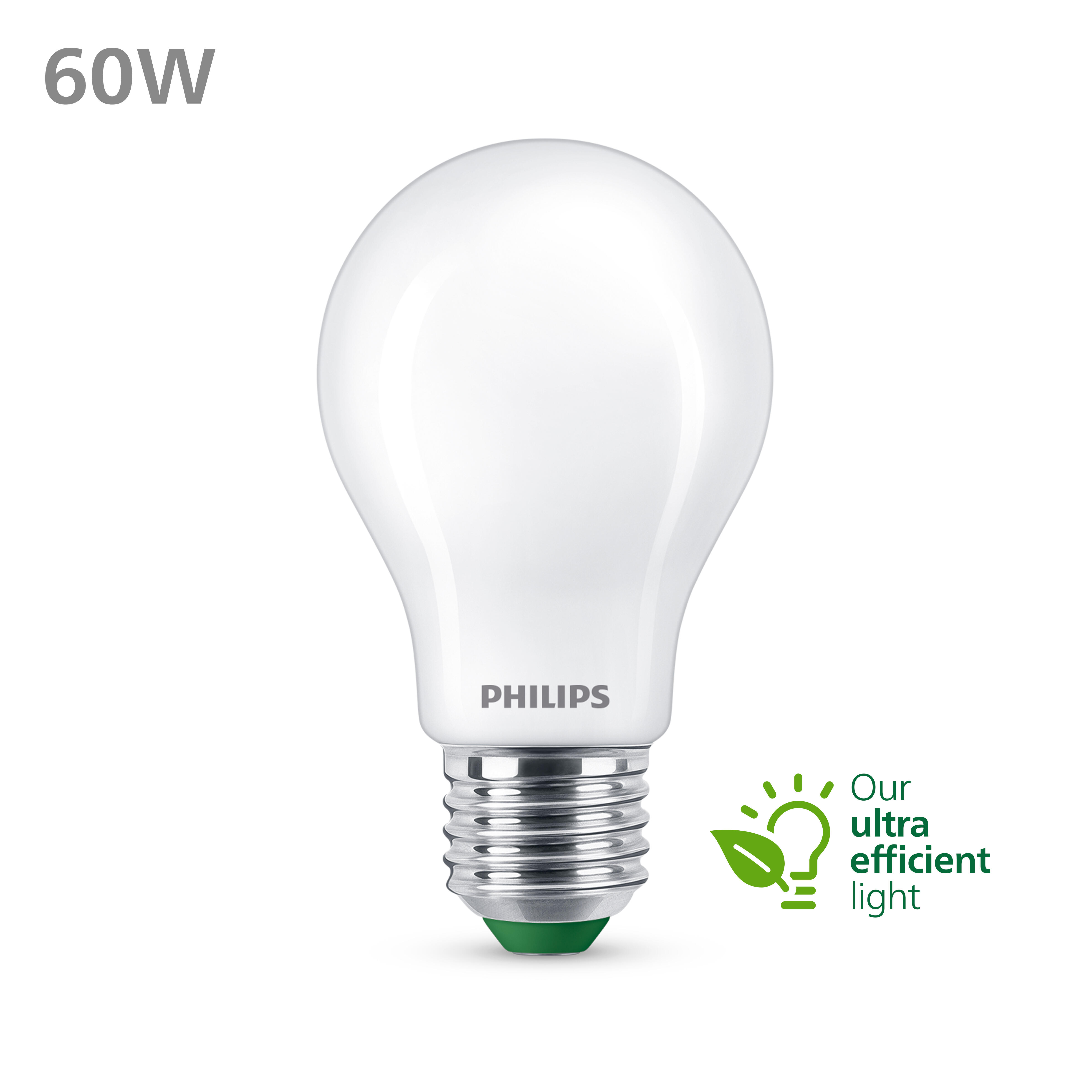 Lampadina LED, E27 goccia, trasparente, luce naturale, 4W= 840 LM (equiv 60 W), classe energetica A, PHILIPS - 6