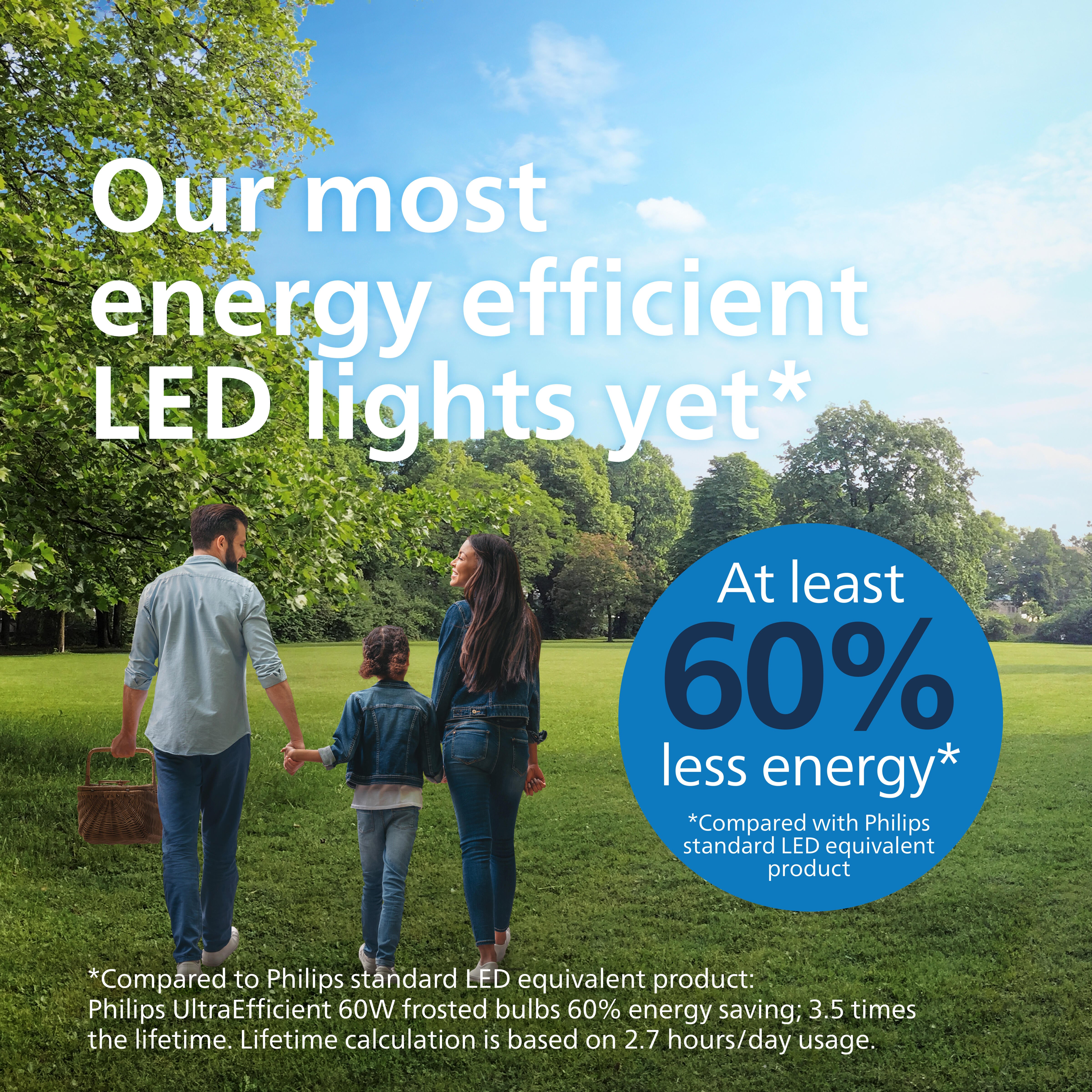 Lampadina LED, E27 goccia, trasparente, luce naturale, 4W= 840 LM (equiv 60 W), classe energetica A, PHILIPS - 11