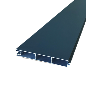 Lame de clôture aluminium Just'aposé anthracite RAL 7016, ép 2,2 x H 15 x 176 cm