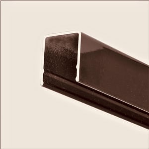 Profil de finition aluminium marron Kyoto, L. 176 cm
