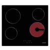 Placa vitrocerâmica 4 zonas de calor 6000 W 59 x 52 cm preto Cata 08040011
