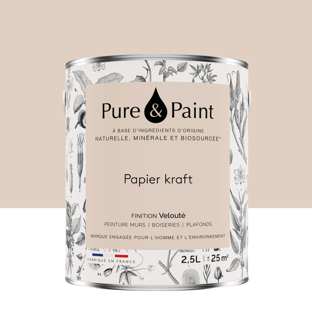 Peinture mur et plafond olivier velours PURE & PAINT , 2.5L main image 1