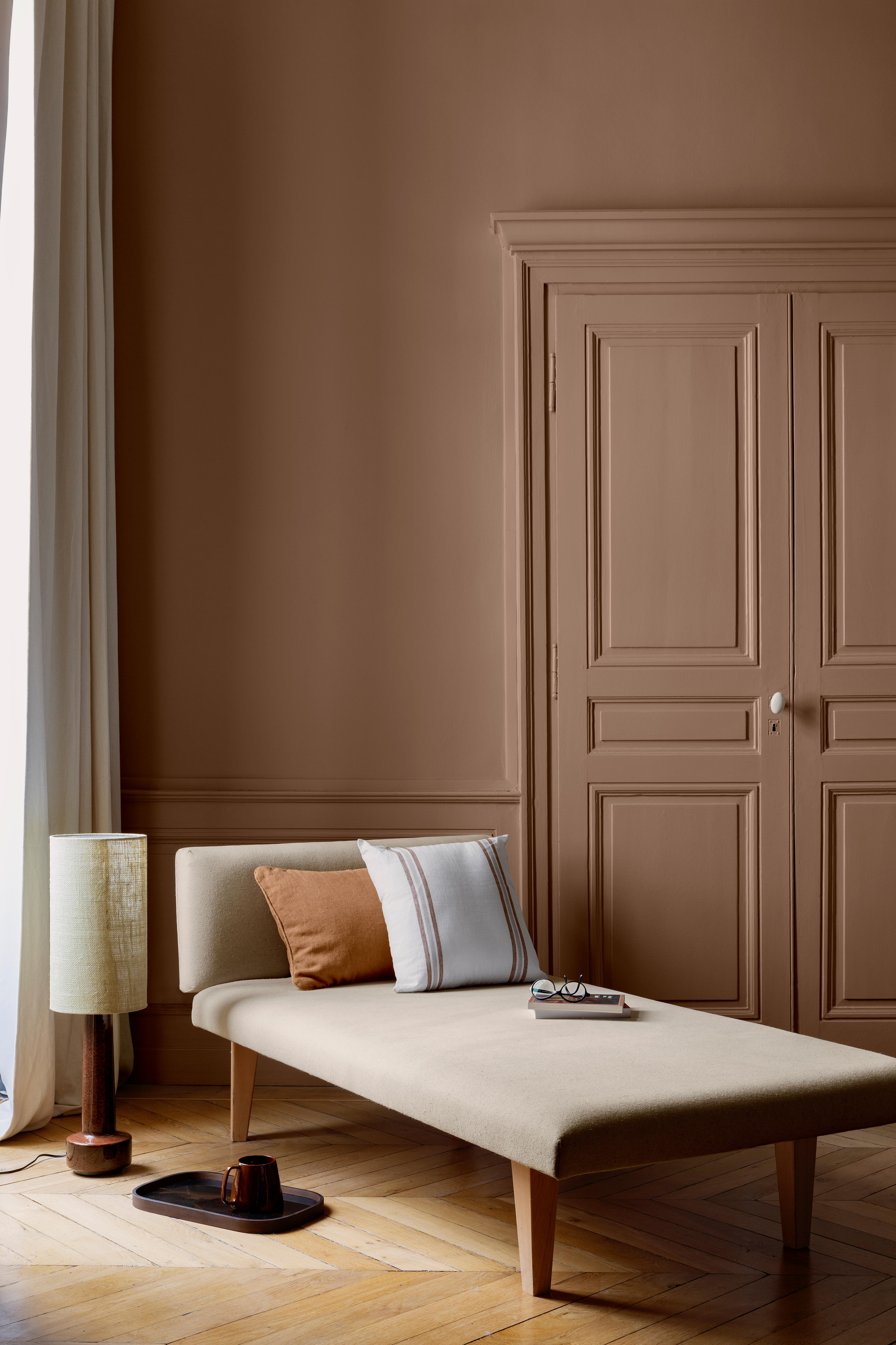 Peinture mur, boiserie brun bateleur velours LIBÉRON 163 faubourg 2.5L - 3