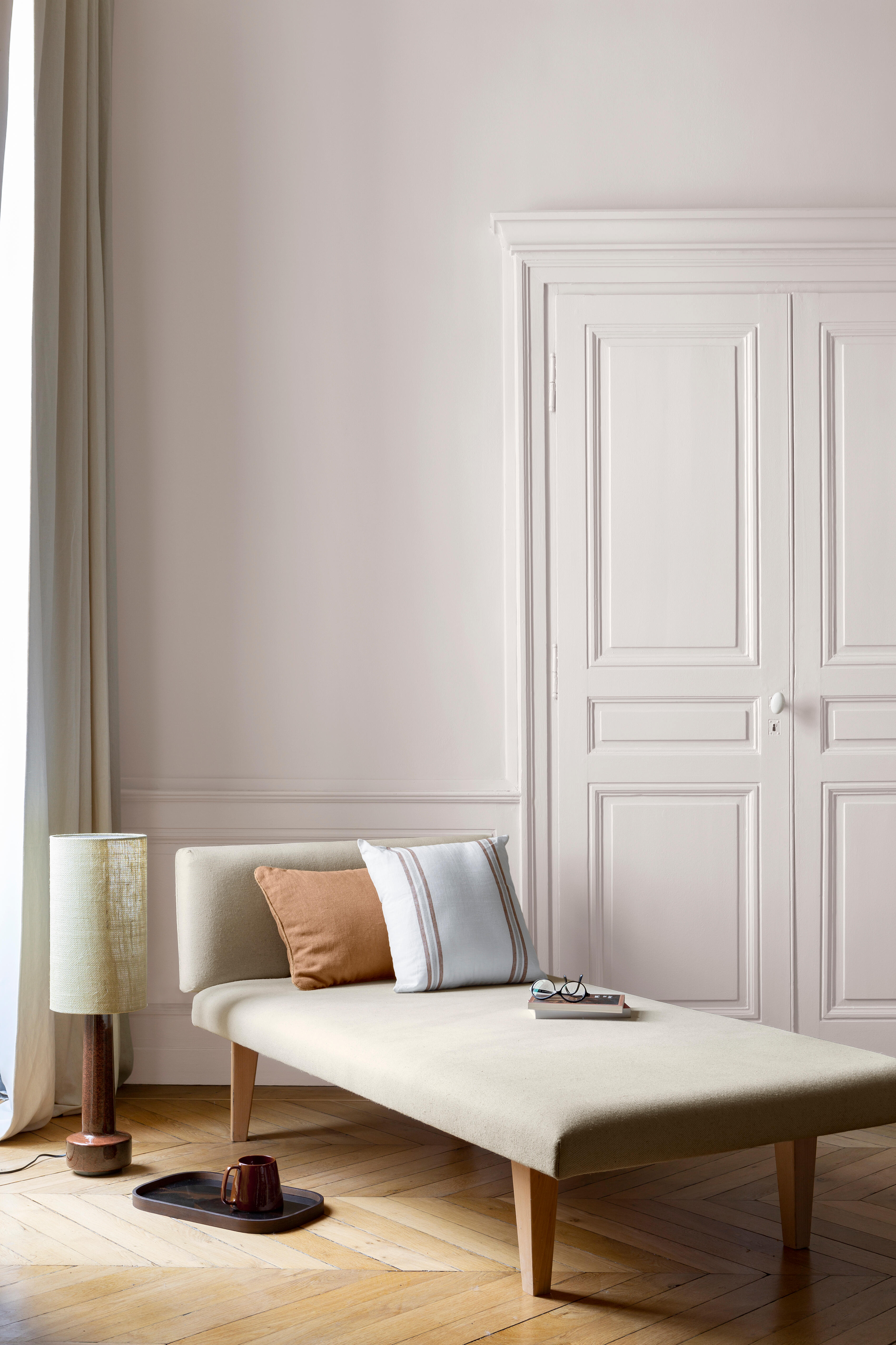 Peinture mur, boiserie blanc ballerine velours LIBÉRON 163 faubourg 2.5L - 3