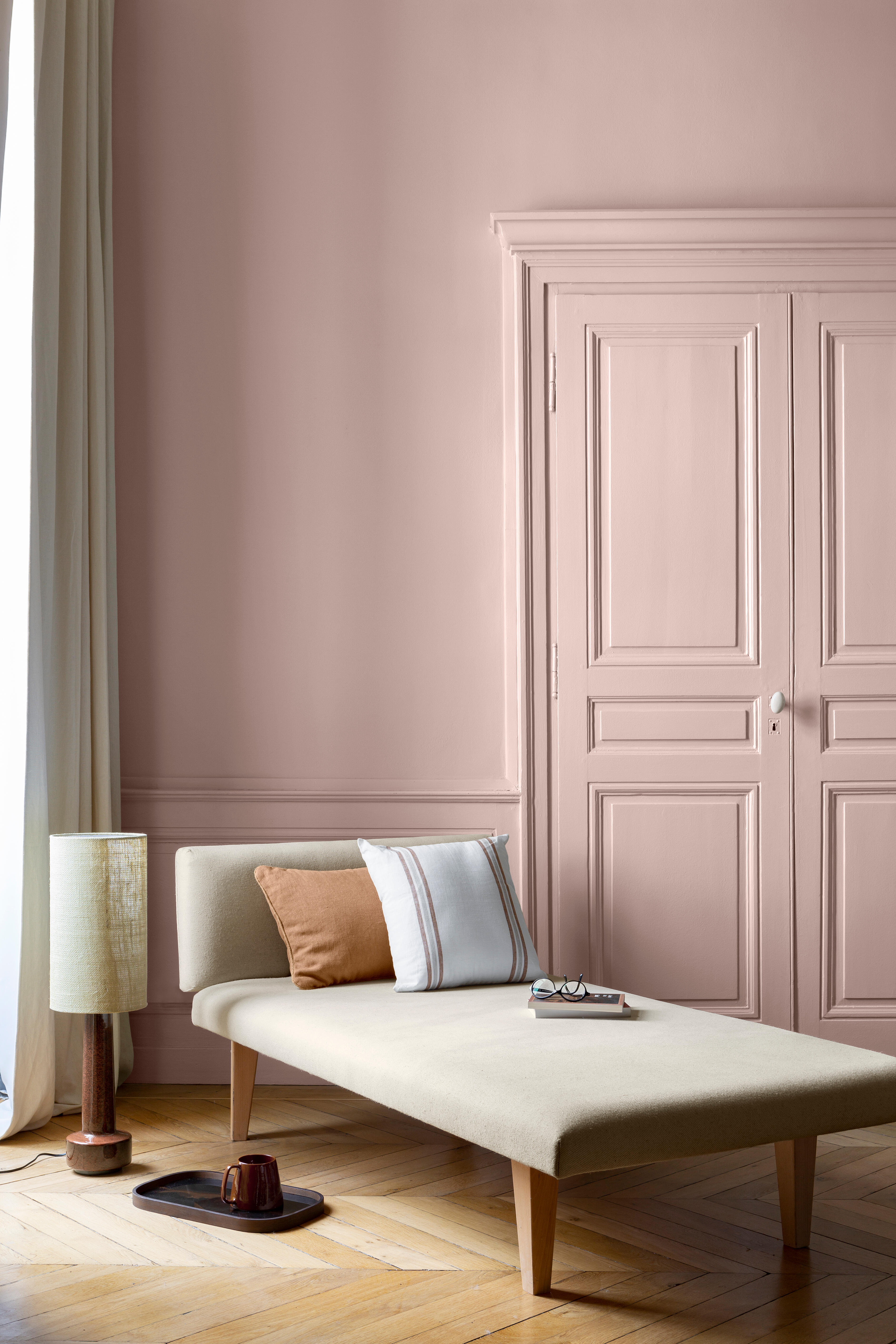 Peinture mur, boiserie rose diva velours LIBÉRON 163 faubourg 2.5L - 4