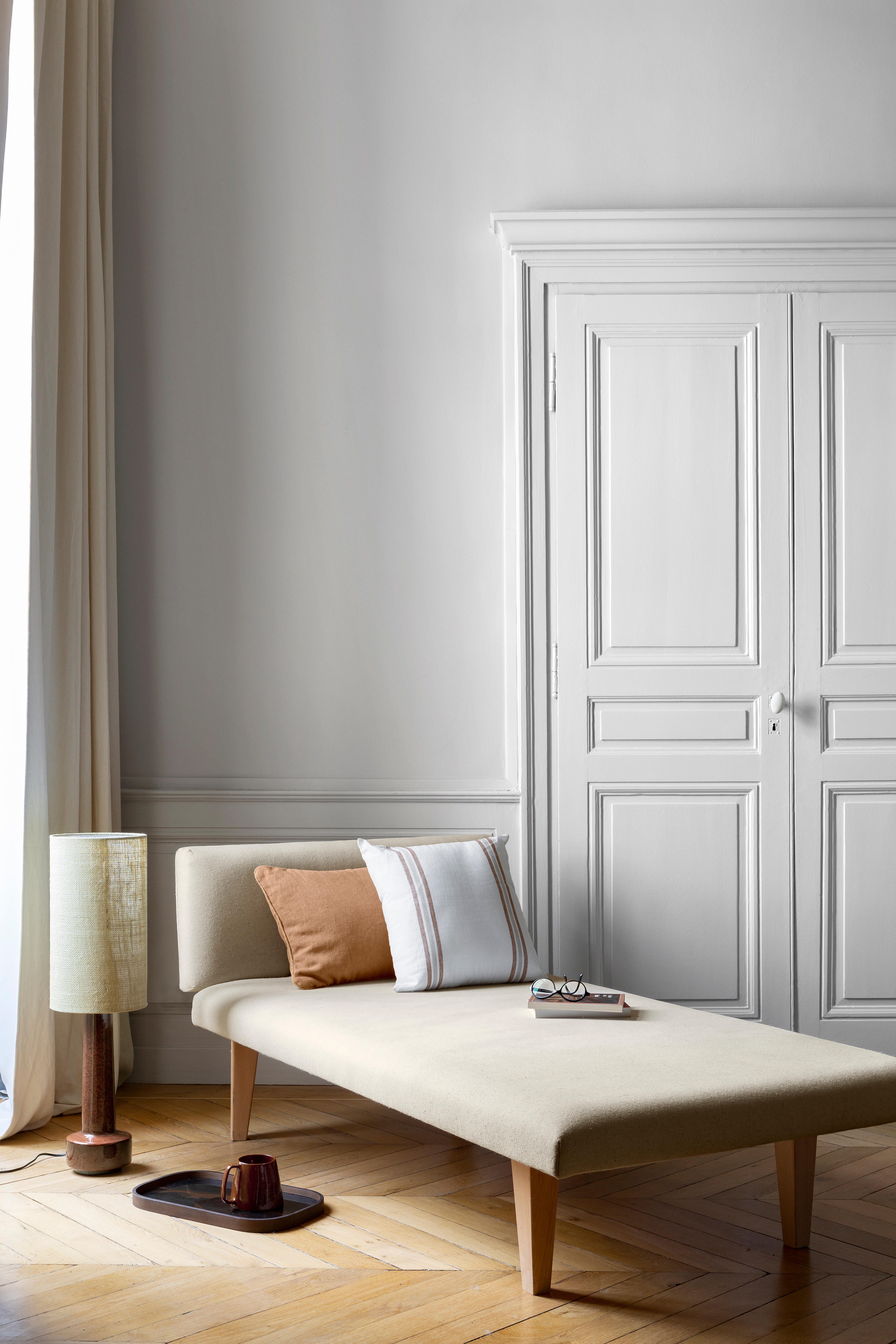 Peinture mur, boiserie blanc art déco velours LIBÉRON 163 faubourg 2.5L - 3