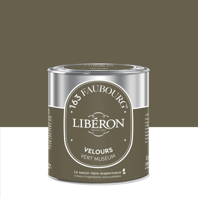 Peinture mur, boiserie vert museum velours LIBÉRON 163 faubourg 0.5L