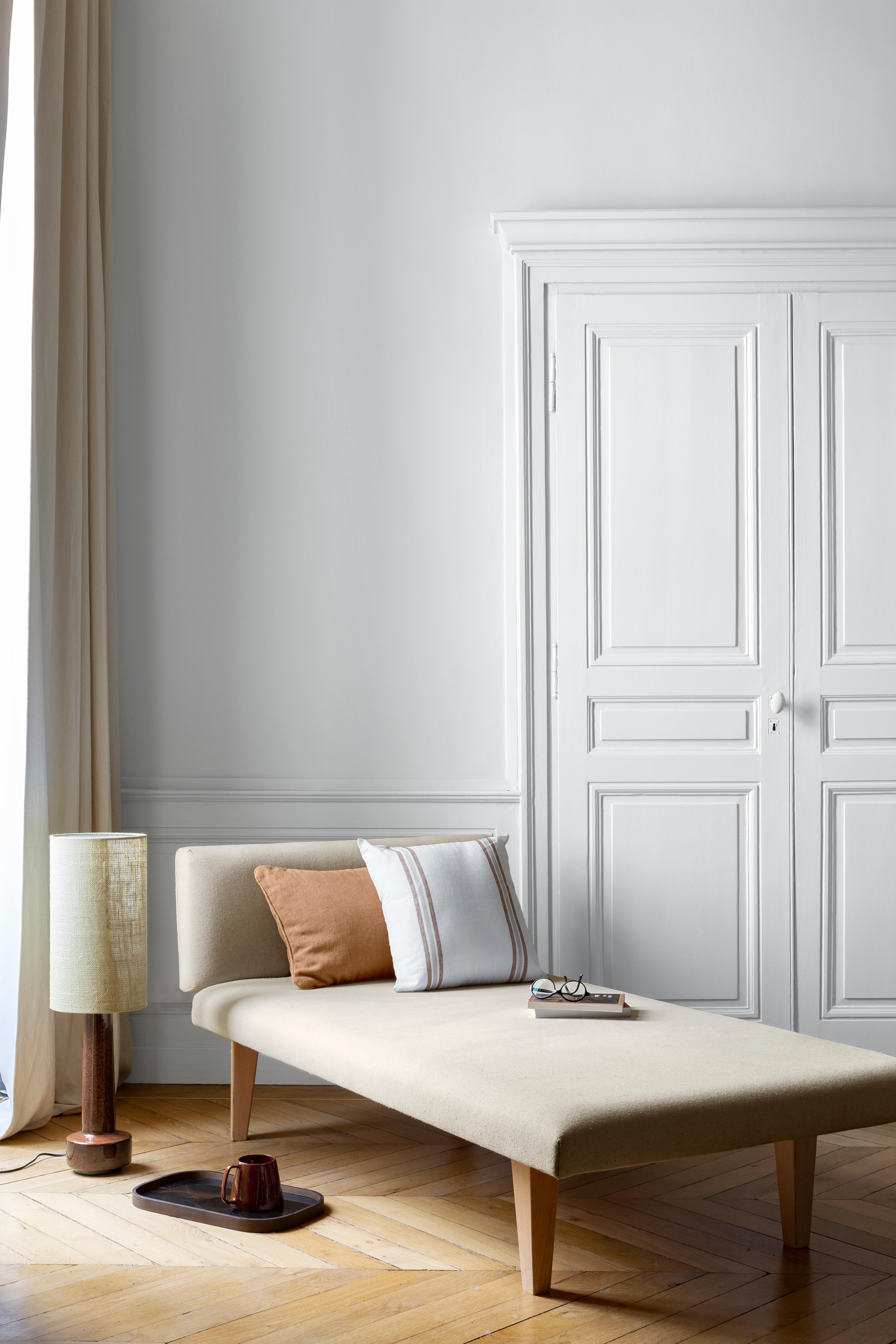 Peinture mur, boiserie blanc lingère velours LIBÉRON 163 faubourg 2.5L - 3