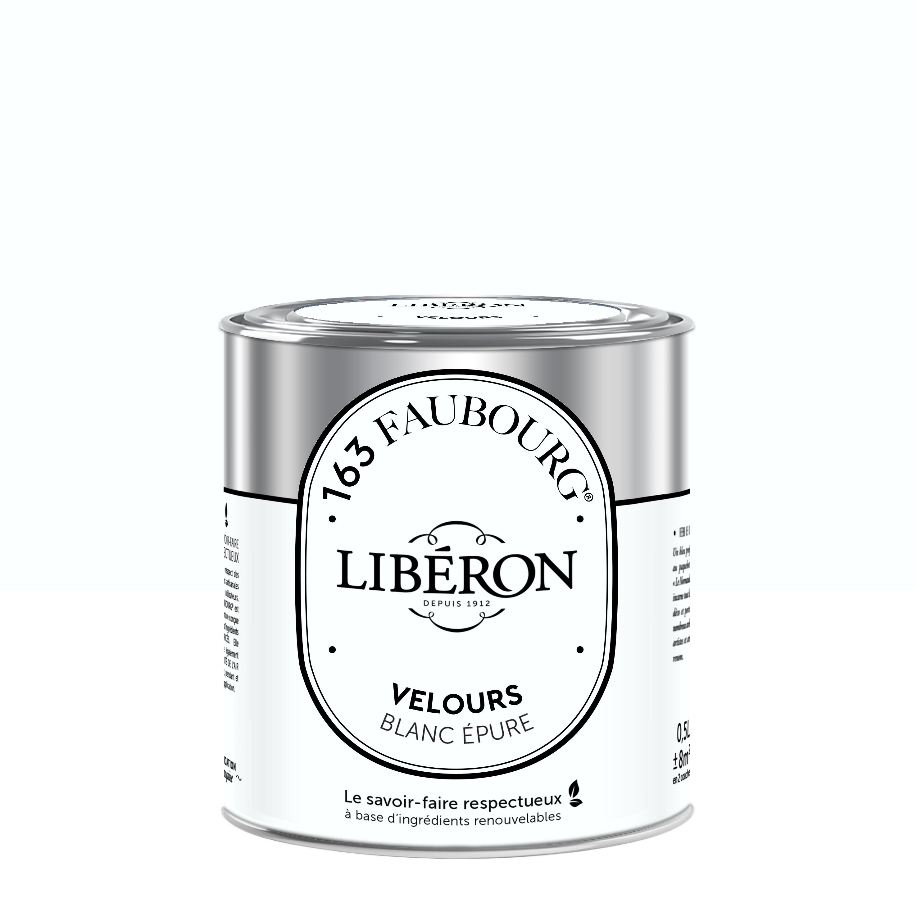 Peinture mur, boiserie blanc épure velours LIBÉRON 163 faubourg 0.5L