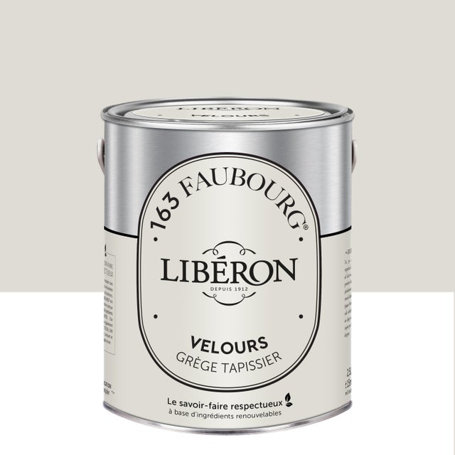 Peinture mur, boiserie gris fabrique velours LIBÉRON 163 faubourg 2.5L main image 1