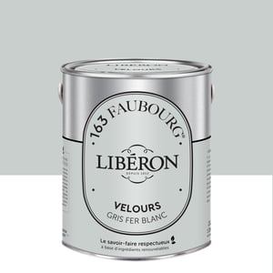 Peinture mur, boiserie gris fer blanc velours LIBÉRON 163 faubourg 2.5L Leroy Merlin Les bons plans des petits projets avant l'été