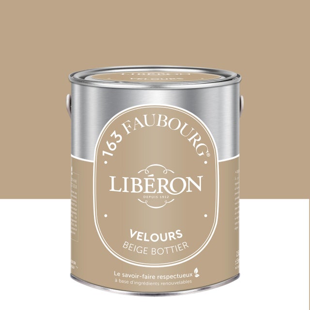 Peinture mur, boiserie beige bottier velours LIBÉRON 163 faubourg 2.5L