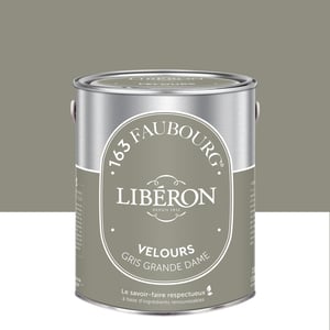 Peinture mur, boiserie gris grande dame velours LIBÉRON 163 faubourg 2.5L Leroy Merlin Les bons plans des petits projets avant l'été