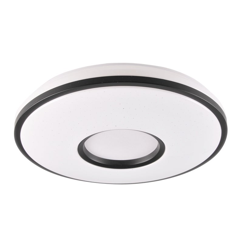 Plafon Detroit czarno-biały 39 cm IP44 LED