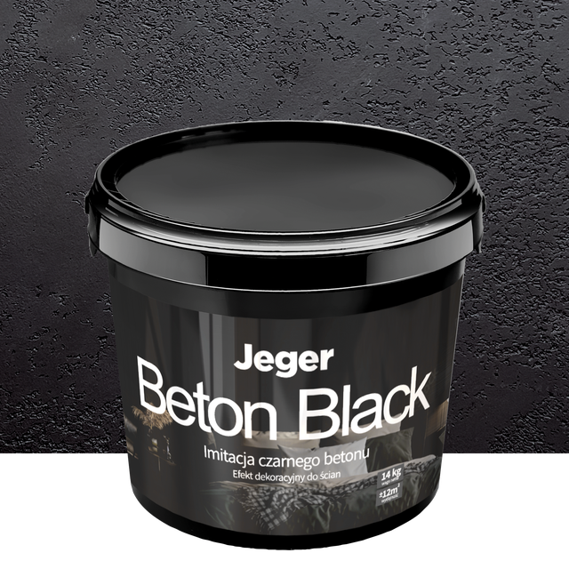 Efekt dekoracyjny Beton Black 14 kg Jeger