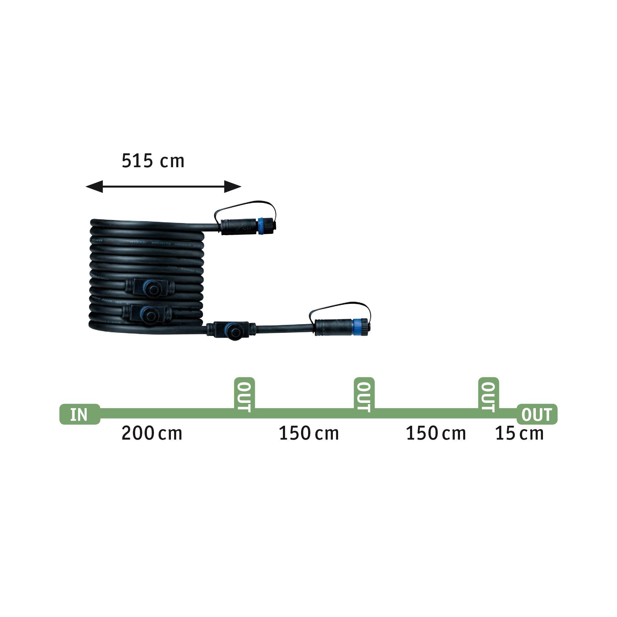 Kit 3 spots à piquer extérieur Sting Plug&Shine IP67 3000K 3x520lm, PAULMANN - 7