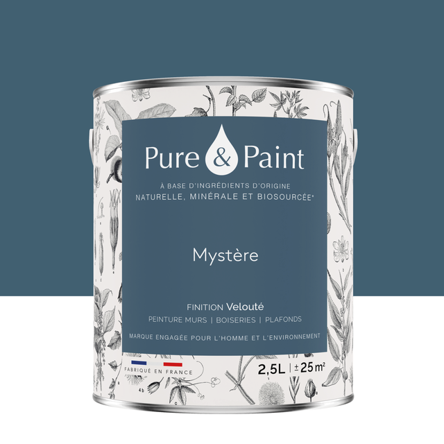 Peinture mur, boiserie mystère velours PURE & PAINT , 2.5L