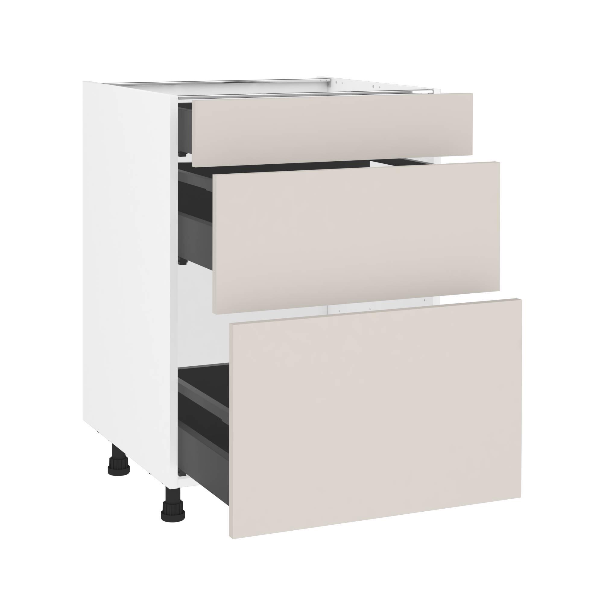 Szafka kuchenna kompletna Vienne 60 cm len 3 szuflady Delinia iD
