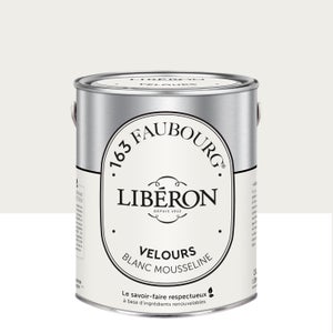 Peinture mur, boiserie blanc mousseline velours LIBÉRON 163 faubourg 2.5l