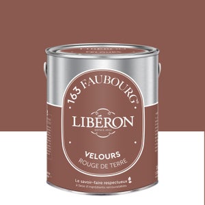Peinture mur, boiserie rouge de terre velours LIBÉRON 163 faubourg 2.5L