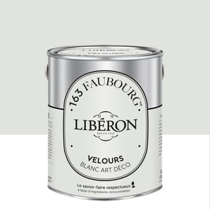 Peinture mur, boiserie blanc art déco velours LIBÉRON 163 faubourg 2.5l