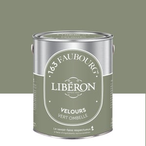 Peinture mur, boiserie vert ombelle velours LIBÉRON 163 faubourg 2.5L Leroy Merlin Les bons plans des petits projets avant l'été