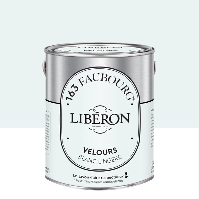 Peinture mur, boiserie blanc lingère velours LIBÉRON 163 faubourg 2.5L