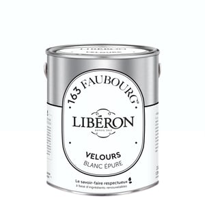 Peinture mur, boiserie blanc épure velours LIBÉRON 163 faubourg 2.5l