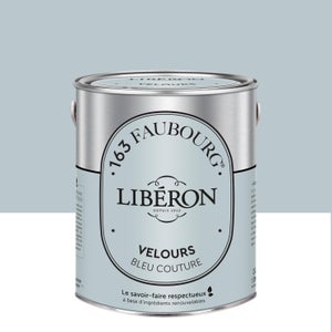 Peinture mur, boiserie bleu couture velours LIBÉRON 163 faubourg 2.5l