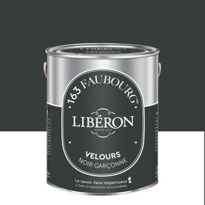 Peinture mur, boiserie noir garçonne velours LIBÉRON 163 faubourg 2.5l