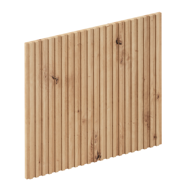 Façade de tiroir de cuisine Sapporo effet chêne mat H.50.9 x l.59.7 cm