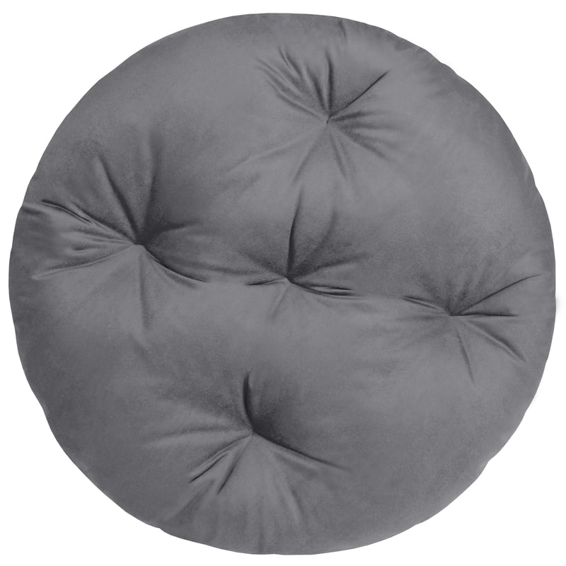 Poduszka na fotel, podłogę Brasil Velvet szara 60