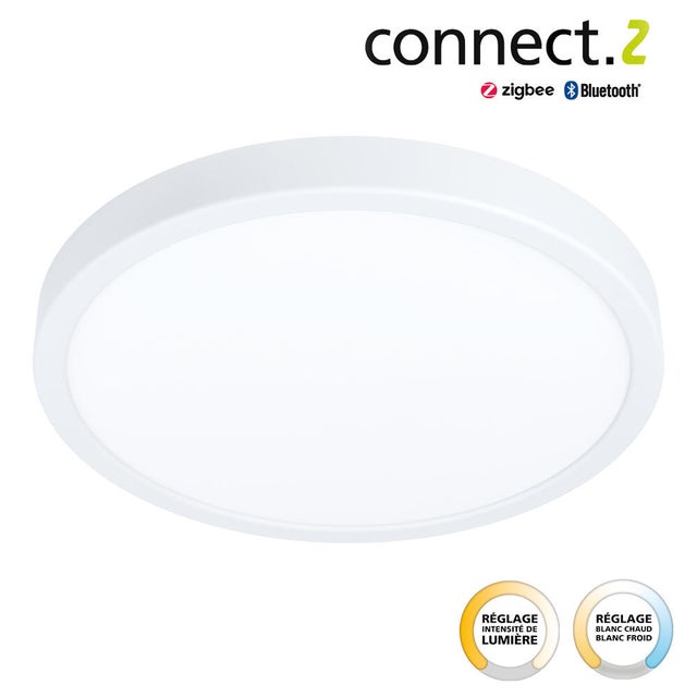 EGLO connect Savatarila-Z plafonnier LED noir