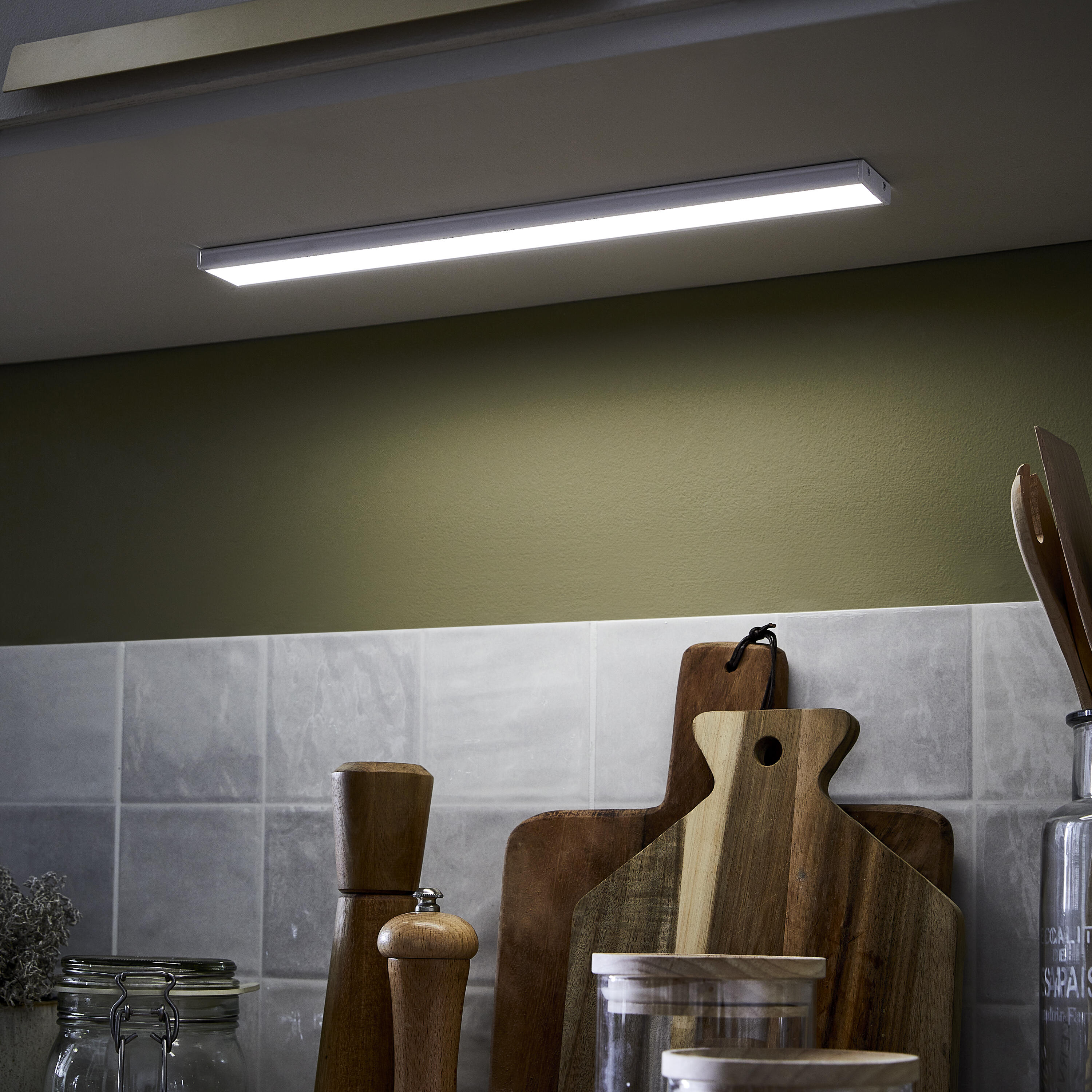 Réglette Hubi module led L.36 cm, blanc chaud à blanc neutre, blanc INSPIRE - 2