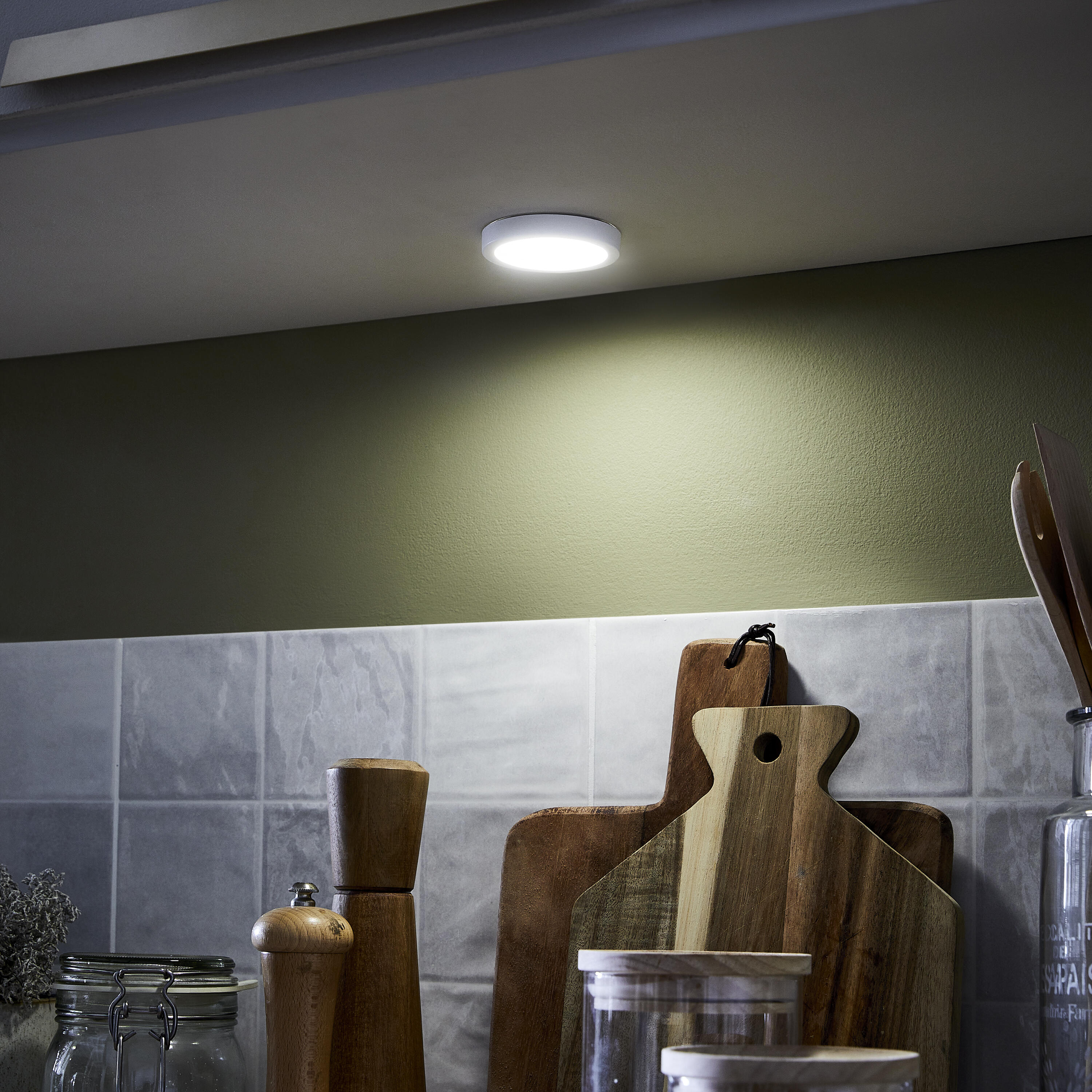 Kit de 1 spot à encastrer / fixer LED Hubi, blanc chaud / neutre, blanc INSPIRE Leroy Merlin