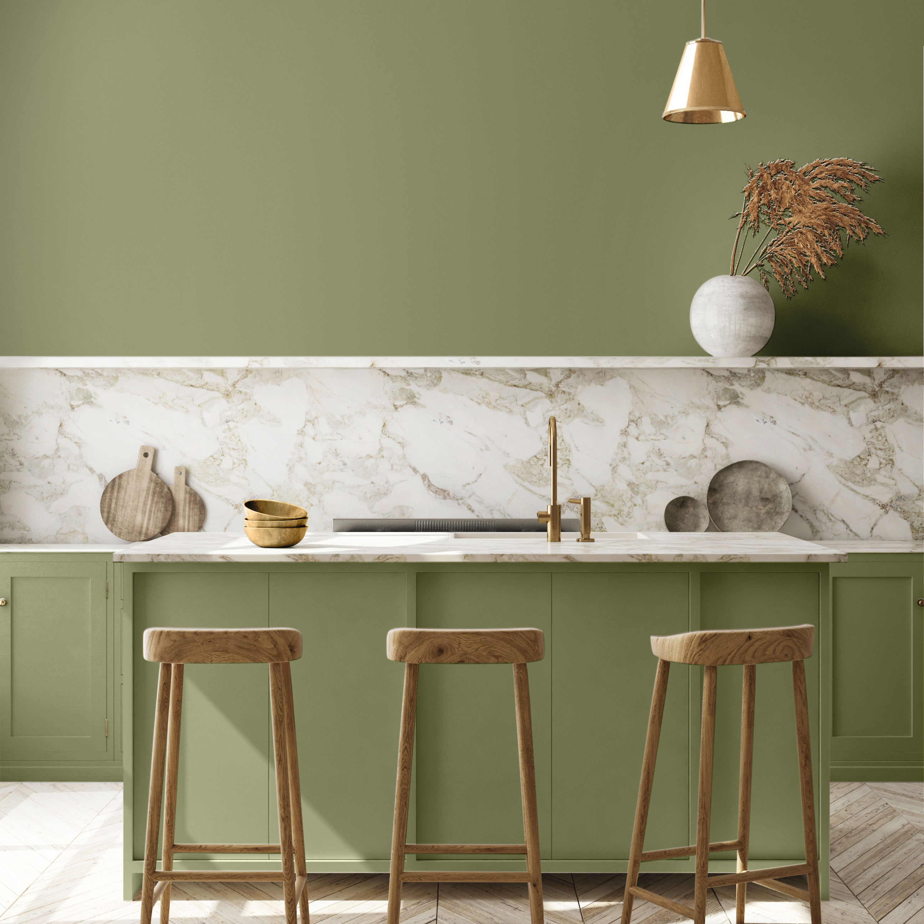 Peinture mur, boiserie loden velours PURE & PAINT , 2.5L - 4