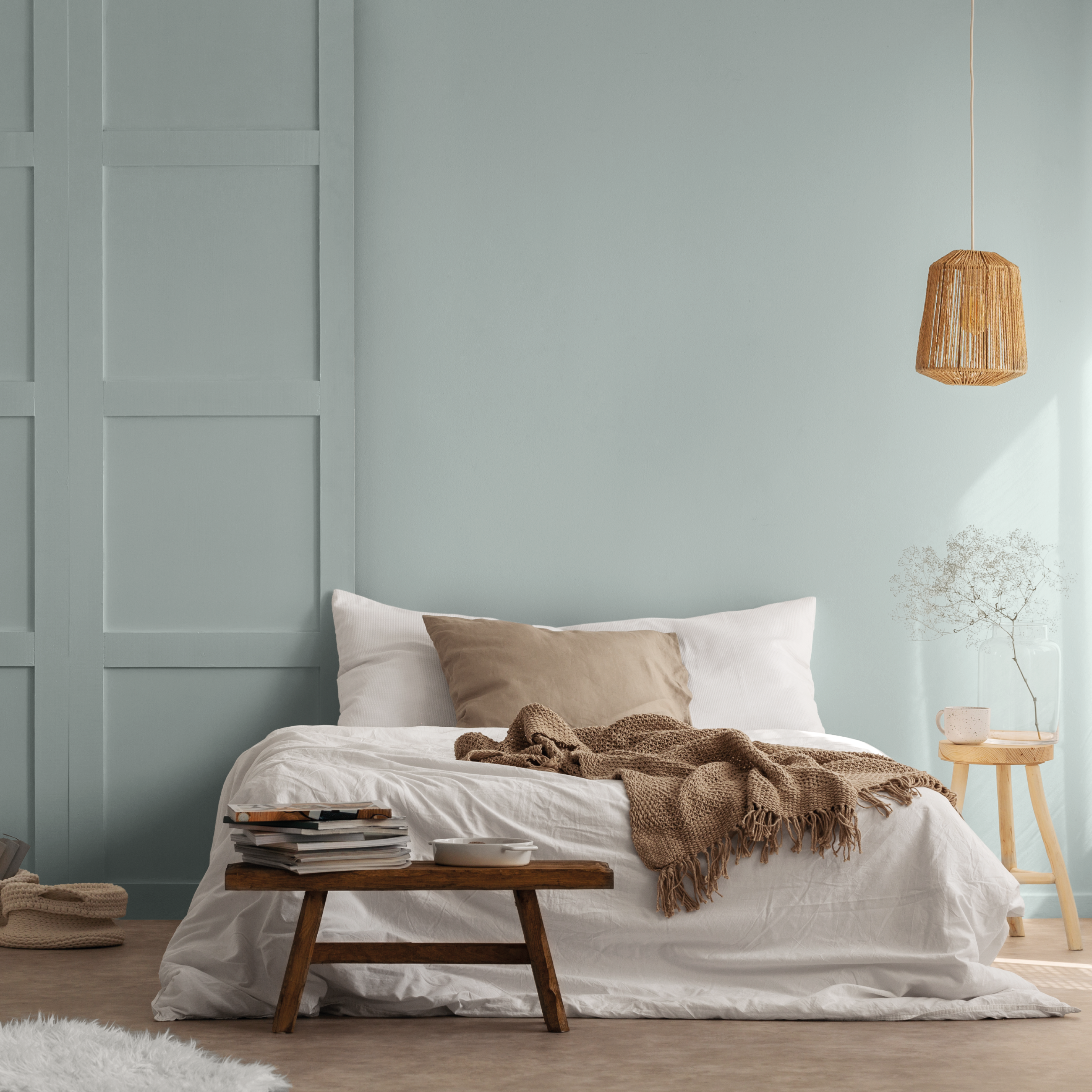 Peinture mur, boiserie sauge blanche velours PURE & PAINT , 0.5L - 3