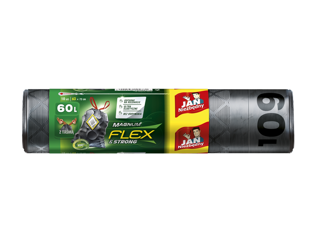 Worki na śmieci 60 l 10 szt. czarne Jan Niezbędny