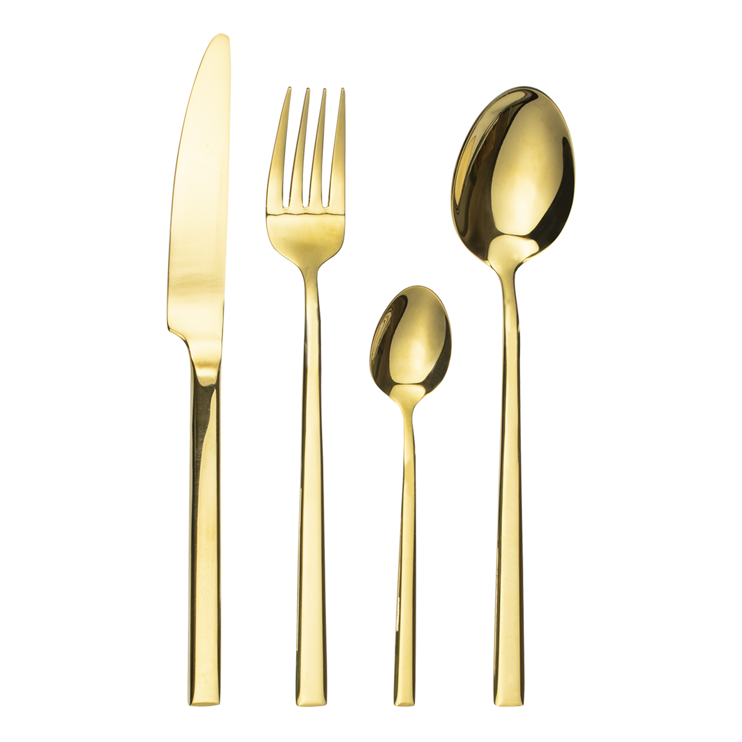 Komplet sztućców Como Gold 24 elementy Ambition