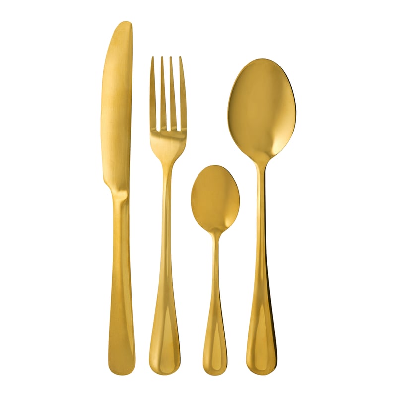 Komplet sztućców Enna Gold 24 elementy Ambition