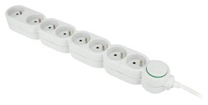 Multiprise, 8 prises blanc Home ZENITECH