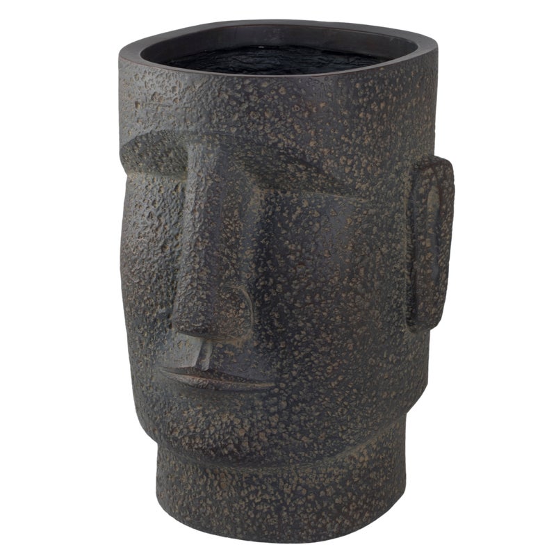 Donica głowa Aztec 37.5x54.5 cm szara