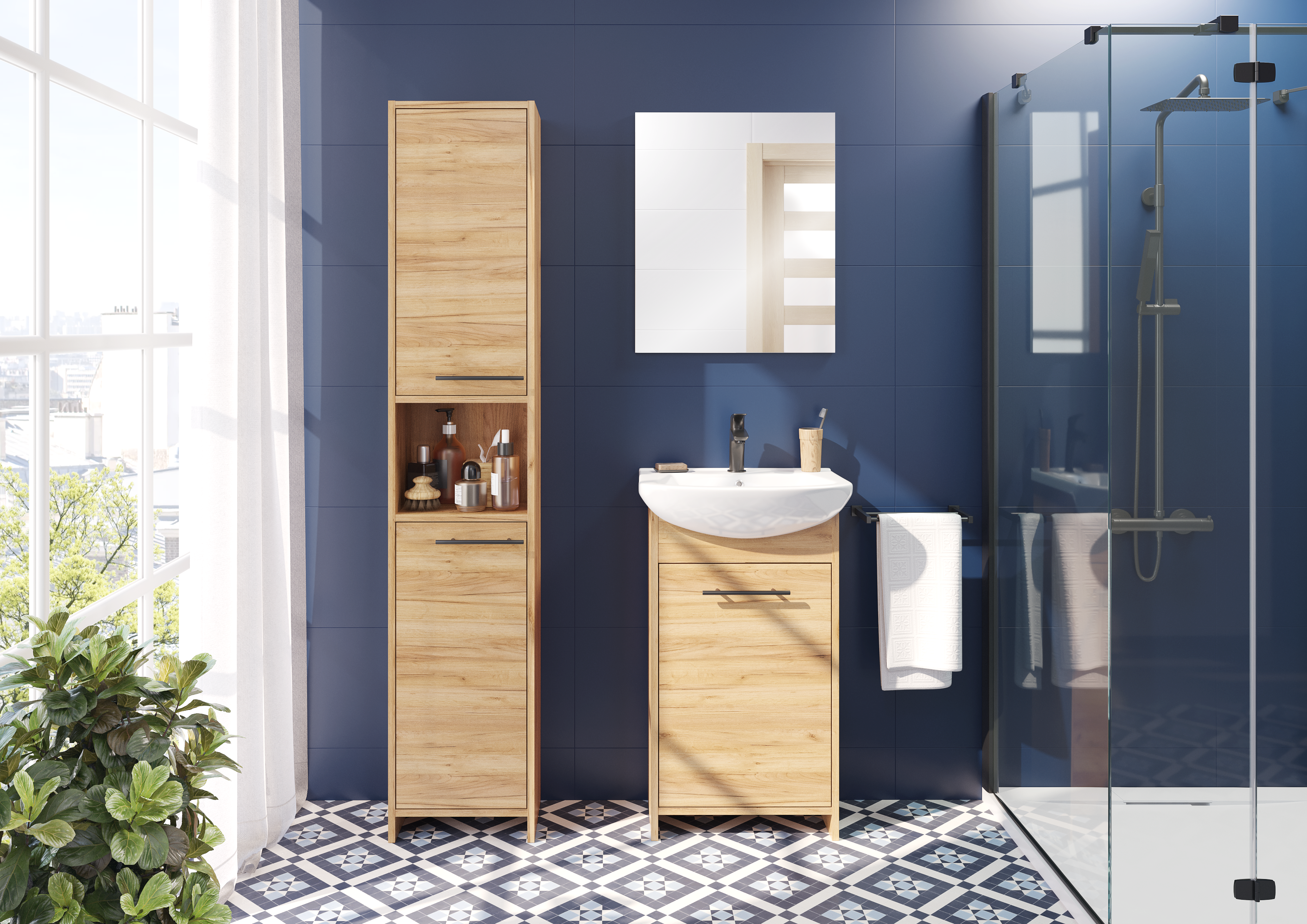 Zestaw szafka z umywalką Fight 47 Sensea - 5