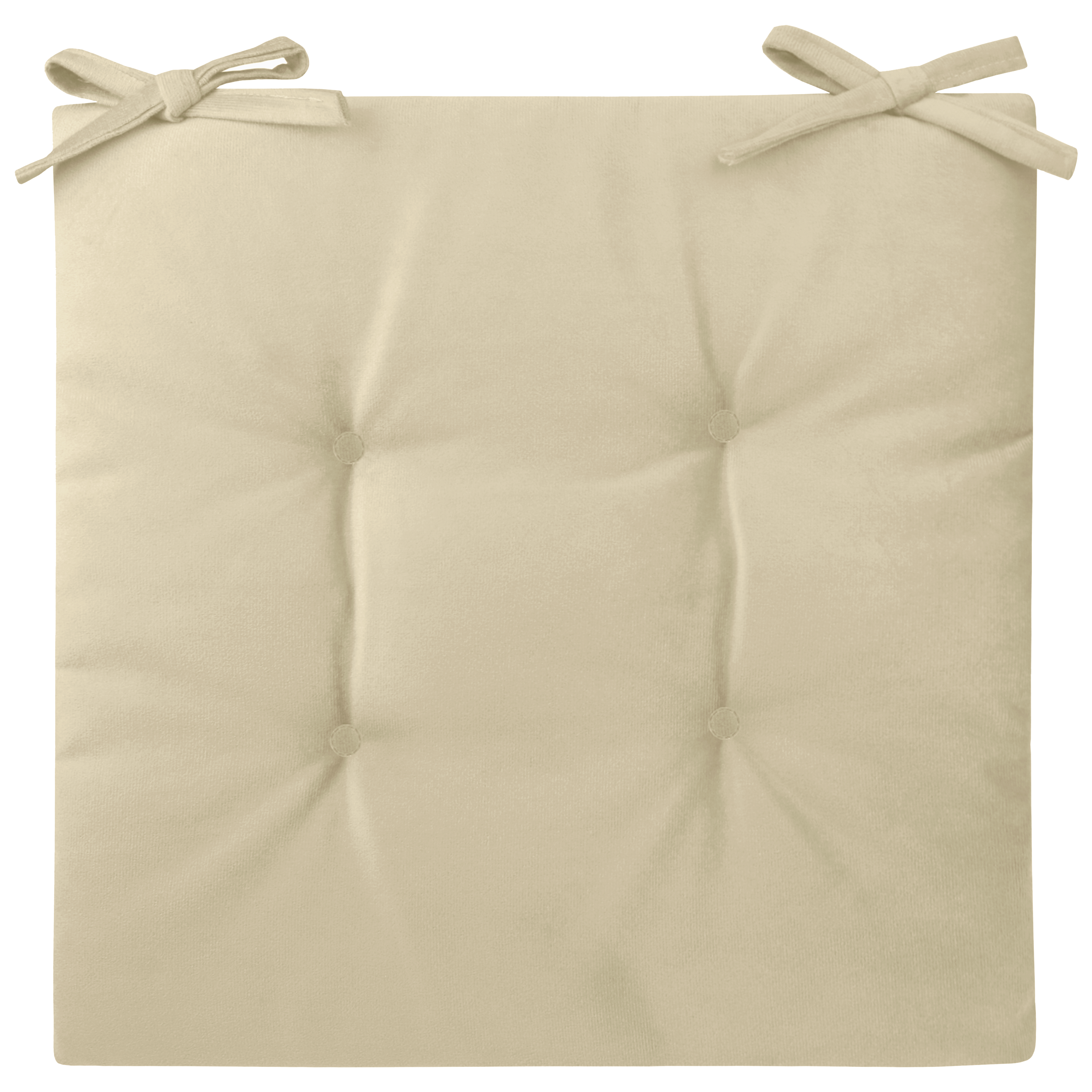 Poduszka na krzesło Tango Velvet beżowa 40x40x2cm