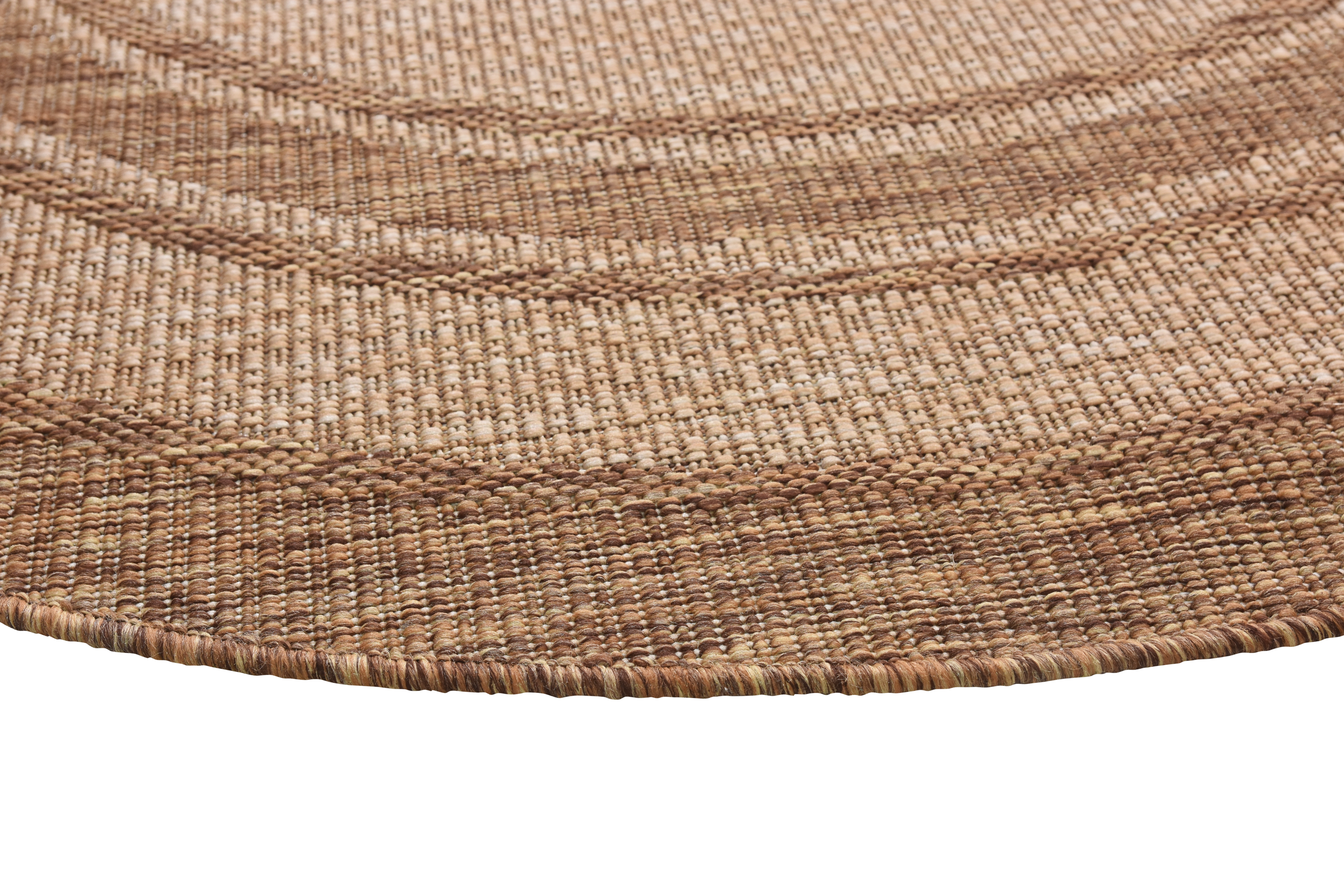 Dywan zewnętrzny Panama 1 Natural okrągły beżowy śr.120 cm - 3
