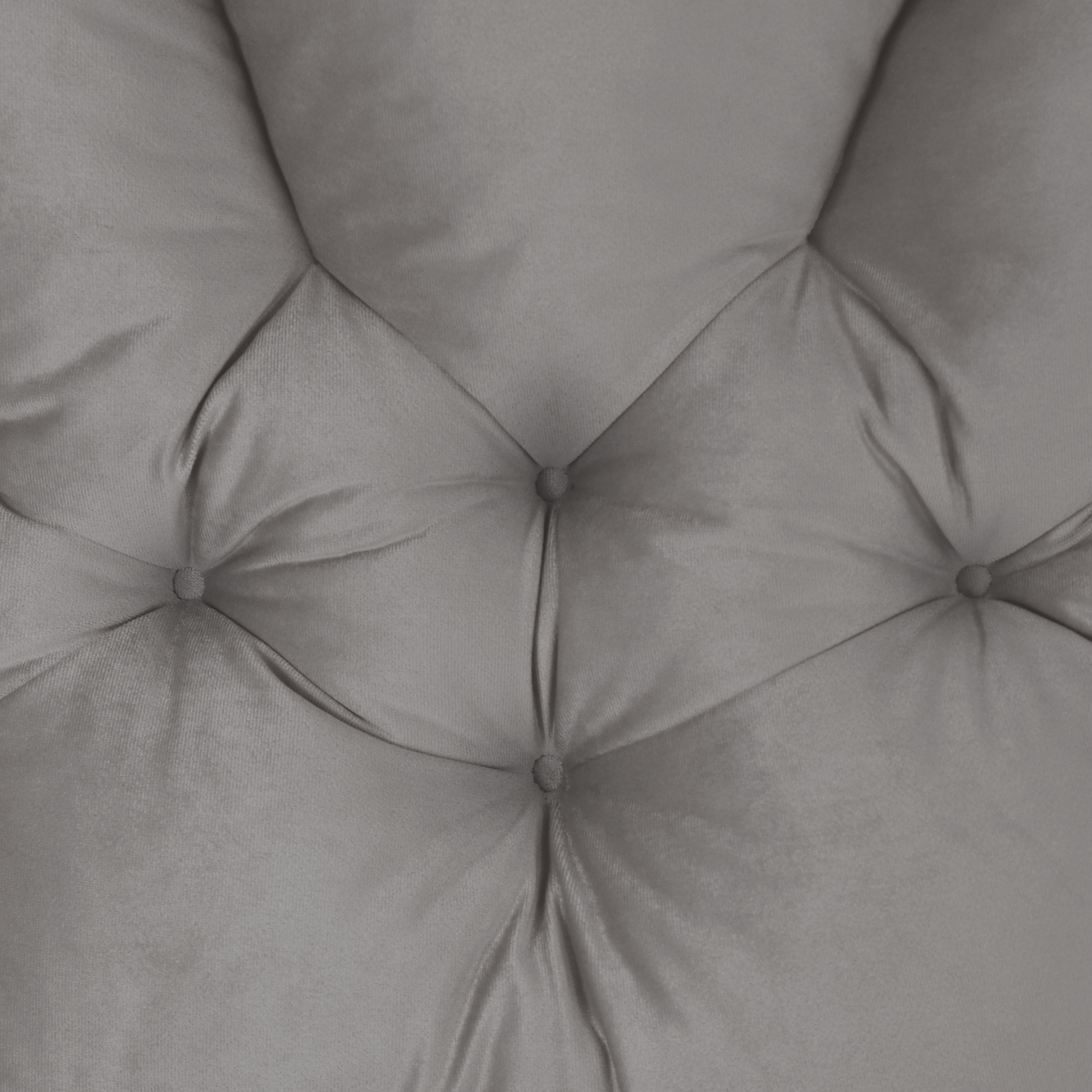 Poduszka na fotel, podłogę Flores Velvet szara 160 - 3