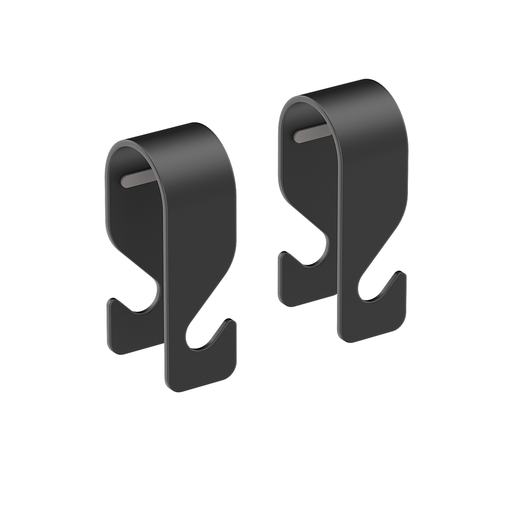 Pack de 2 perchas/percheros gocare aluminio negro